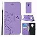 Produktbild Roreikes Huawei Mate 20 Hülle,Flip Lederhülle Brieftasche Handyhülle Schmetterling Blumen Muster PU Leder Silikon Case [Standfunktion] [Kartenfach] [Magnet] Schutzhülle für Huawei Mate 20 6.53 Zoll