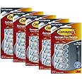 3M Command 17017CLR Cord Clips (White, 4 Clips and 5 Strips) - Pack of 5