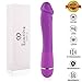 Produktbild Realistischer Vibratoren,Louviva Sexspielzeug Dildo Vibratoren für sie G punkt Klitoris Stimulator 2xAA Batteriebetrieben 10 Modi, Mit Gleitgel, Babe lila