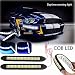 Produktbild mark8shop 2 x Auto 16 W Silikon Flexibles Licht COB 10 LED DRL Driving Tagfahrlicht Lampen