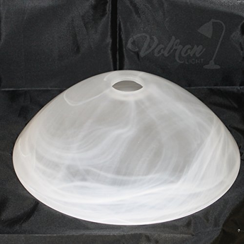 Ersatzglas Lampenschirm Lampenglas Alabasterglas Ø300 mm E27 alabasterfarbig