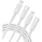 2 x Apple MFi Certified iPhone Fast Charging Cables | Fast iPhone Cable Type C to Lightning Cable Compatible with iPhone 14 P
