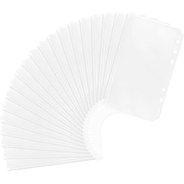 Documententas, A4, doorzichtige hoezen, 20 stuks, documentenmap, pvc
