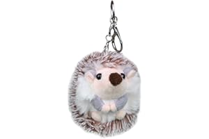 VALICLUD Chic Grey Hedgehog Keychains Gift Plush Key Holder Adorable Pendant Lovely Key Rings Craft Ornaments