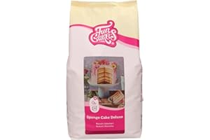 FunCakes Preparado para Bizcocho Deluxe: Fácil de Usar, Bizcocho Maravillosamente Ligero, Perfecto para Decoración de Pasteles, Calidad de Pastelería, Base para Pasteles, Halal. 4 Kg. 4000 g