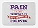 Produktbild VTXWL Fitness Bath Mat, Grunge Concept with Inspirational Phrase Retro Style Victory Win Wish, Plush Bathroom Decor Mat with Non Slip Backing, 23.6 W X 15.7 W Inches, Purple Scarlet Coconut