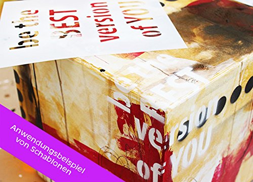 Schablone – WANDSCHABLONE – Strukturschablone – Airbrushschablone XL – SCHMETTERLINGE im SCHWARM – von zAcheR-fineT - 5