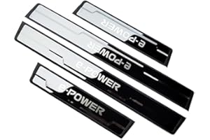 VIPOES 4 Pcs Car Kick Plates For Nissan X-Trail T33 Qashqai J12 Ariya e-Power 2024, Stainless Steel Car Door Sill Protector Scuff Guard Exterior Protectors Sills
