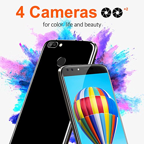 Handy ohne Vertrag, Oukitel U22 5.5 Zoll Smartphone (GroÃŸe Batterie 2700mAh, Android 7.0, 2GB +16GB Interner Speicher, 13MP + 8MP) Handy mit 2 Simkarten GPS Bluetooth WIFI-Schwarz