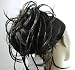 New Tousled Synthetic Hairpiece Scrunchies Straight Elastic updo Scrunchy BUN Brown Blonde Instant Ponytail (Darkest Brown #2/4)