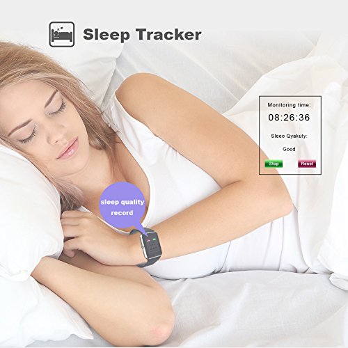 Corado Hill Bluetooth Smart Watch mit Kamera Schrittzähler SIM-Karte und Media Card Slots Activity Tracker für alle Android 4.2 und iPhone Smartphones (schwarz) - 9