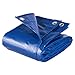 Produktbild WOLTU #351 PE Abdeckplane Gewebeplane Bootsplane Schutzplane Holzplane Bauplane, Gewebe Plane mit Ösen für Gartenmöbel Grill Auto Pool Trampolin, wasserdicht und reißfest, 1,5x6 m, 280g/m², Blau