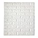 Price comparison product image 3D Brick Wallpaper, PE Foam Self-adhesive White Brick Wall Stickers for TV Walls / Sofa Background Wall Decor/Bedroom Living Room, DIY Wall Stickers Embossed Brick Stone