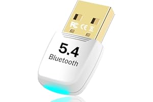 XIEANDKONG USB Bluetooth 5.4 Adaptador Bluetooth para PC (EDR & BLE) Plug & Play para PC Compatible Windows 11 10 8.1 7 (BT5.4-2)