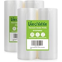 Sottovuoto Cottura Sous Vide Sacchetti Sottovuoto Per Alimenti - 5 Rotoli 25x300 Cm, BPA Free, Per Conservazione E Cottura Sous Vide Rotoli Sottovuoto 25x300 Cm