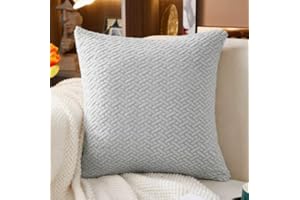 SHANNA Ajustable Funda Sofa 3 2 1 Plazas Chaise Long, Funda para Sofa Cubre Elástica Resistente al Desgaste, Universal Protector de Asiento Fundas de Cojín (Tejido Gris Claro, Funda de Almohada)