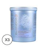 3 Stück Wella Blondor Pulver décolorante 800 g