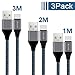 Produktbild SUNDIX USB C Kabel (3 Pack /1m+2m+3m) - Aluminum USB C Kabel usb Typ C für Samsung S9/S9plus, Samsung Galaxy S8/S8plus/Note 8, Nexus 5X/6P, Lumia 950/950XL, One Plus 3, Huawei P10 (Schwarzblau)