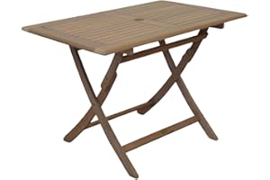 Proloisirs Table rectangulaire en Acacia 110 x 70 cm Sophie