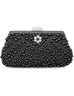 Frauen Perle Strass Kette Tasche Abendtasche Kupplung Mode Geldbörse passen Party, Hochzeit, Dating