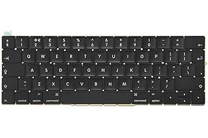 ICTION Teclado de repuesto QWERTY para MacBook Pro Retina de 13 pulgadas, 15 pulgadas, teclado A1706 A1707 de finales de 2016, mediados de 2017