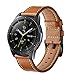 Price comparison product image Aimtel compatible Samsung Galaxy Watch(42mm) Bands,20mm Genuine Leather Strap Wrist Replacement Band Stainless Steel Clasp compatible Samsung Galaxy Watch SM-R810/R815 Smart Watch(Brown)
