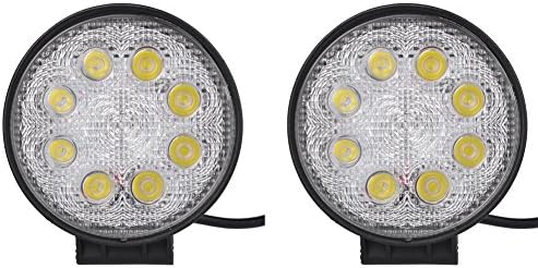 2-Pack 4.3" 24W 6000K 10-30V DC Daylight LED Work Light Spot Beam Driving Fog Lamp for Off-road Truck Car ATV SUV Jeep Boat VTX-24WA