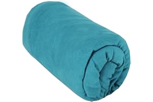 BabyCalin - Lenzuolo con angoli 70 x 140 x 17 cm, blu tropicale certificato OEKO-TEX