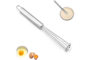 OUOQI Frusta a Mano in Acciaio Inossidabile,Frusta da Cucina,Frusta a Mano,Battere e Mescolare,Fruste per Cucina