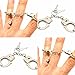 Produktbild 4 X Mini Handschellen Fingerhandschellen Metall mit Schlüssel