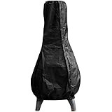 Patio Heater Cover Outdoor Chimenea Covers Waterproof Windproof Anti-UV Heavy Duty Garden Heater Rain Protector 1.2m High Bla