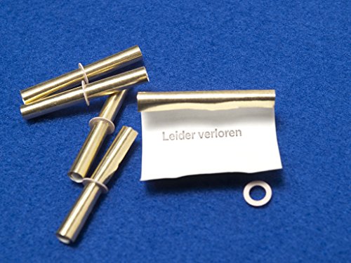 Röllchenlose Nieten, Gold, 500Stk. - 3
