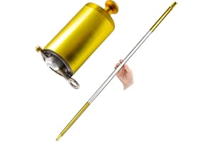 BYNYXI Bacchetta magica in metallo, professionale, asta telescopica in acciaio inox, bacchetta magica tascabile e allungabile, accessorio per magia e giochi di prestigio, 130 cm