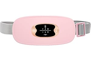LAYHOU Almohadilla térmica menstrual inalámbrica cinturón calefactor Cinturón para mujer Masajeador de cintura Estómago 3 niveles de calor Recargable por USB para alivio del dolor menstrual