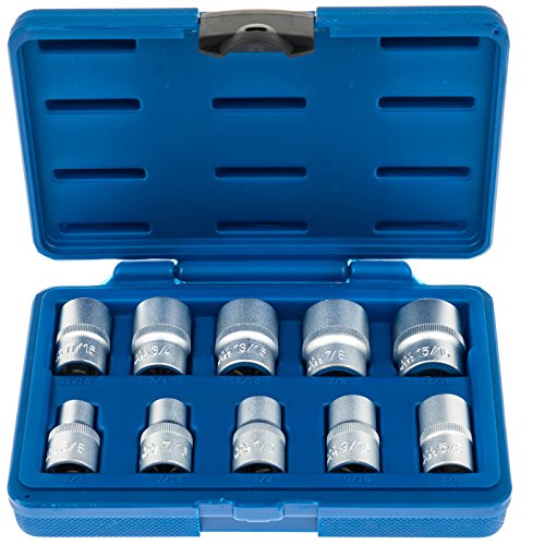 Preisvergleich Produktbild Steckschlüssel Satz 10-tlg. 1 / 2" Zollwerkzeug