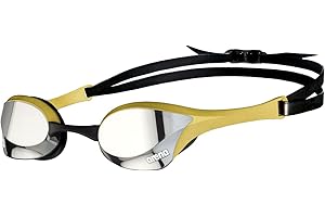 arena Cobra Ultra Swipe Mirror Lunettes de Natation Unisexe Adulte Race, Lunettes de Natation avec Lentilles Courbes Miroir, Anti-buée, Protection UV, 5 Ponts Nez Interchangeables