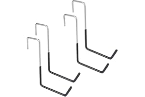 bssmmai Grandi ganci per garage da appendere, confezione da 4 pezzi, ganci pesanti, attrezzi per piante