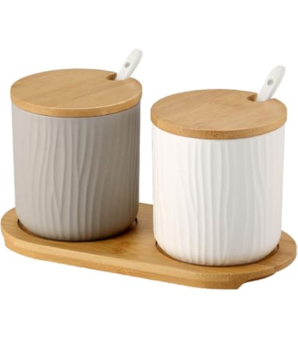 Azucarero De Cerámica Con Tapa Hermética Dowbom - Capacidad 1100 Ml, Color Blanco, Apto Para Lavavajillas, Ideal Para Almacenar Azúcar, Café O Especias