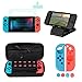 Produktbild moonlux Nintendo Switch Zubehörsets, Nintendo Switch Tasche/Schutzhülle/Einstellbare Halterung/Joy-Con Case Cover Gelschutz Hülle mit Daumengriffkappen/Switch Glass Displayschutzfolie, usw.
