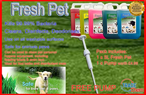 Fresh-Pet-KennelCattery-Disinfectant-Deodoriser-5L-VARIOUS-FRAGRANCES-WITH-PUMP
