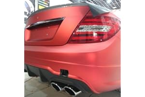 SPEEDWERK-MOTORWEAR 3D Chrom Matt Metallic ROT mit Luftkanälen ,Car Wrapping, Profi Folie 1m x 1,52m