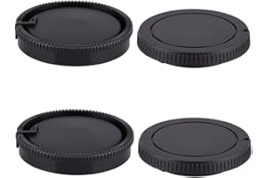 FANZR Frontgehäuse + Objektivdeckel hinten, kompatibel mit Sony Alpha A-Mount/Minolta AF-Halterung, passend für A58 A99 A99II A350 A33 A77 Kamera, 2 Stück