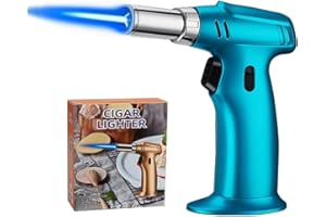 Butane Torch, ibforcty Refillable Culinary Cooking Torch Kitchen Blow Torch Lighter with Safety Lock Adjustable and Lock Flame (Butane Gas not Included)