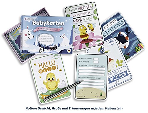 ALTOHERZ Babykarten – 44 wunderbare Meilensteine – Begleiter für das erste Lebensjahr und eine Erinnerung fürs ganze Leben - 7