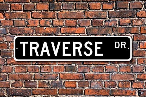 HSSS Traverse Chevrolet Traverse Sign Chevrolet Traverse Gift Chevrolet Traverse Owner mid-Size SUV Custom Street Sign Metal Sign 4x18 inch