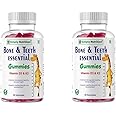 Simply Nutrition Bone and Teeth Essential Gummies with Vitamin D3 and K2 – Supports Strong Bones, Healthy Teeth, and Overall Bone Health (Pack of 2, Each Pack 30 Gummies)