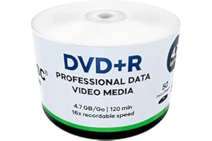 50 Pack ACU-DISC Pro-Video Data DVD+R Blank Discs 4.7GB 16x Speed 120 Mins (18346)