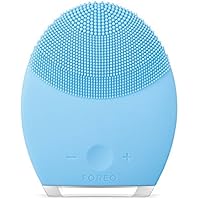 LUNA 2 de FOREO es el cepillo de limpieza facial anti-edad para piel Mixta, Exfolia delicadamente y elimina las células muertas, reduce la visibilidad de los poros y de las arrugas