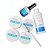 Fashion Gallery UV Gel Nail Top Coat Cleanser Plus Brush Builder Clear White Pink Set by FASHION GALLERY