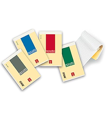 Quaderno Spirale A4 Quadretti 5mm Blocchi Per Appunti Ariston A4 - 10
